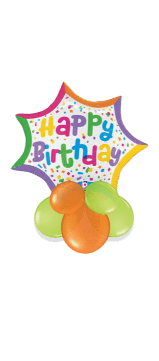 Birthday Colour Explosion Balloon