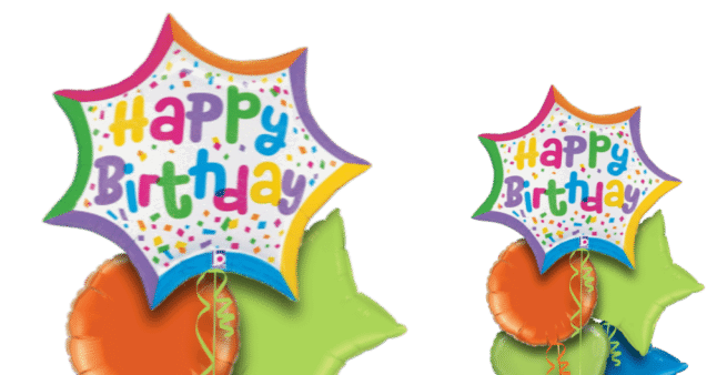Birthday Colour Explosion Balloon
