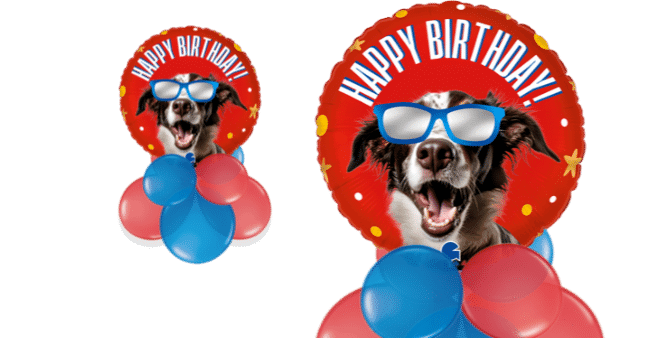 Doggy Shades Birthday Balloon