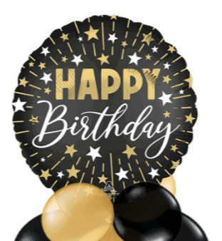 Gold and Silver Sparkle Birthday Balloon