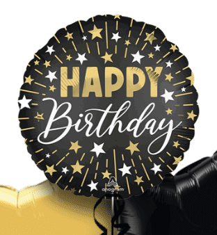 Gold and Silver Sparkle Birthday Balloon