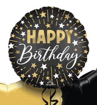 Gold and Silver Sparkle Birthday Balloon