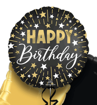 Gold and Silver Sparkle Birthday Balloon