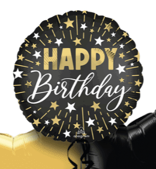 Gold and Silver Sparkle Birthday Balloon