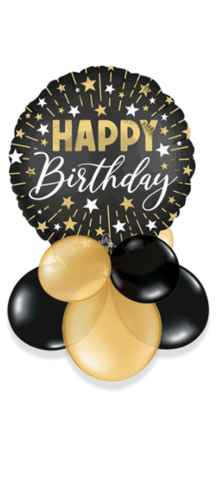 Gold and Silver Sparkle Birthday Balloon