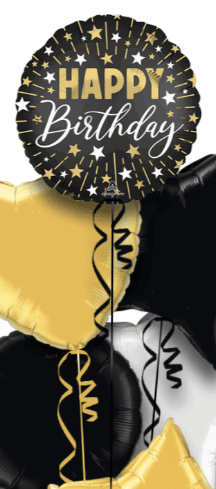 Gold and Silver Sparkle Birthday Balloon