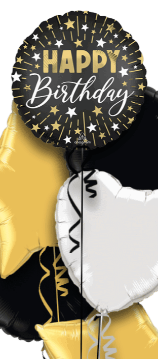 Gold and Silver Sparkle Birthday Balloon
