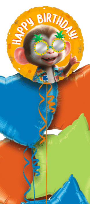 Cool Baby Monkey Birthday Balloon