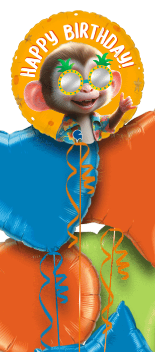 Cool Baby Monkey Birthday Balloon