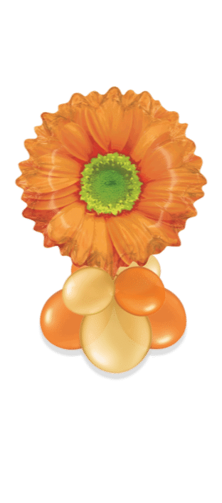 Orange Flower Balloon