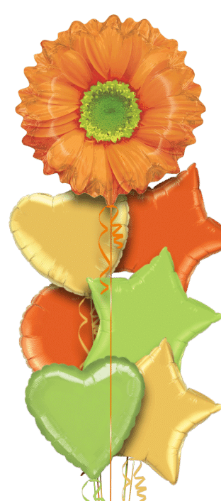 Orange Flower Balloon