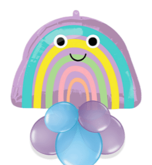 Smiley Rainbow Balloon