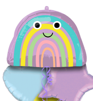 Smiley Rainbow Balloon