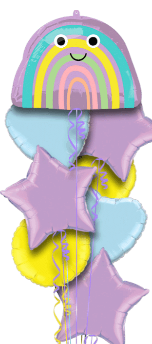 Smiley Rainbow Balloon