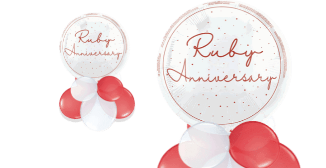 Ruby Anniversary Balloon