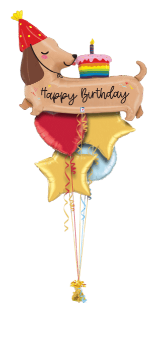 Birthday Sausage Dog Balloon