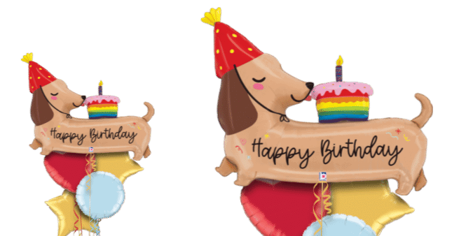 Birthday Sausage Dog Balloon
