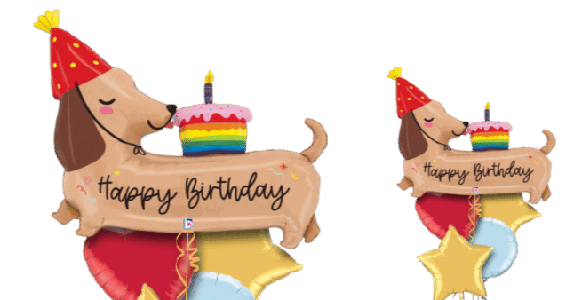 Birthday Sausage Dog Balloon
