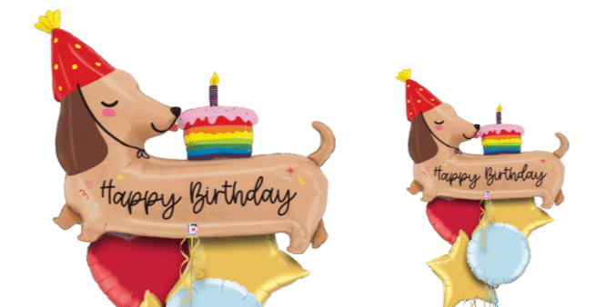 Birthday Sausage Dog Balloon