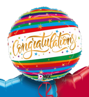 Colourful Congratulations Balloon