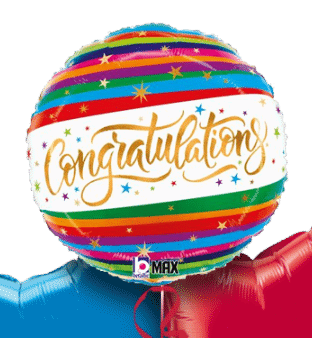 Colourful Congratulations Balloon