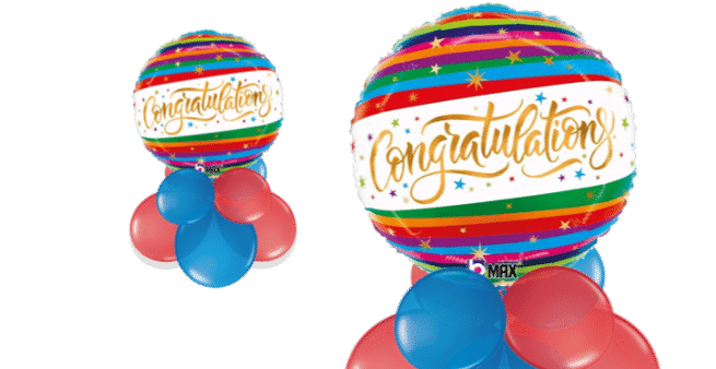 Colourful Congratulations Balloon