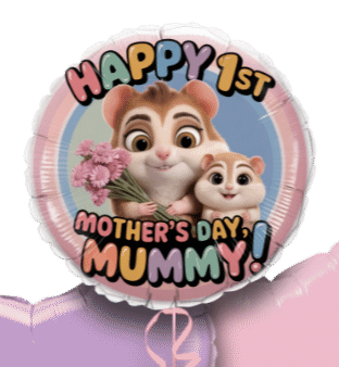 Hamster 1st Mothers Day Balloon