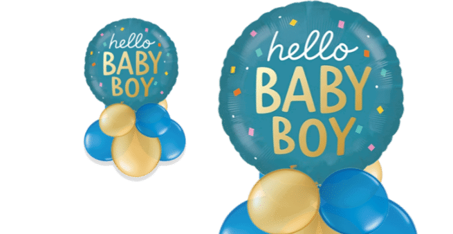 Hello Baby Boy Balloon