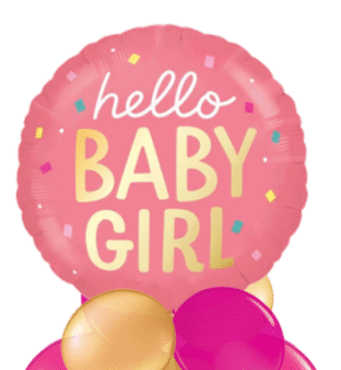Hello Baby Girl Balloon