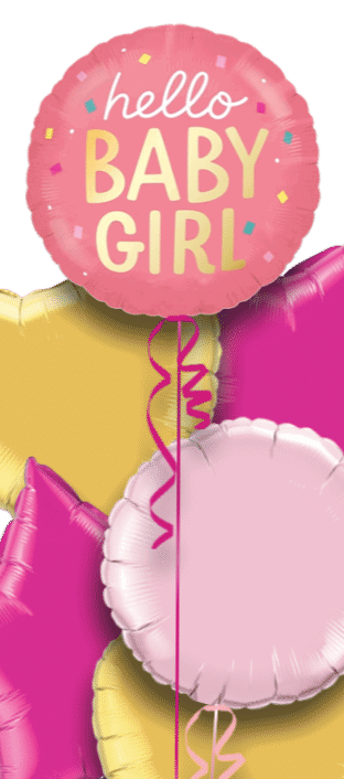 Hello Baby Girl Balloon