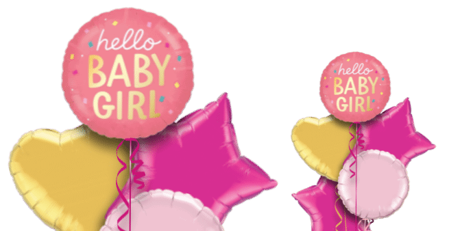 Hello Baby Girl Balloon
