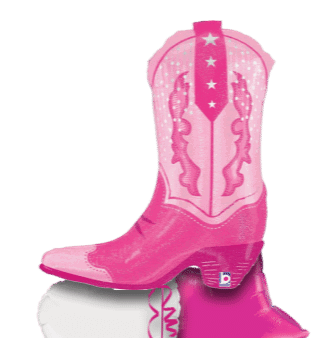 Pink Cowgirl Boot Balloon