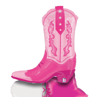 Pink Cowgirl Boot Balloon