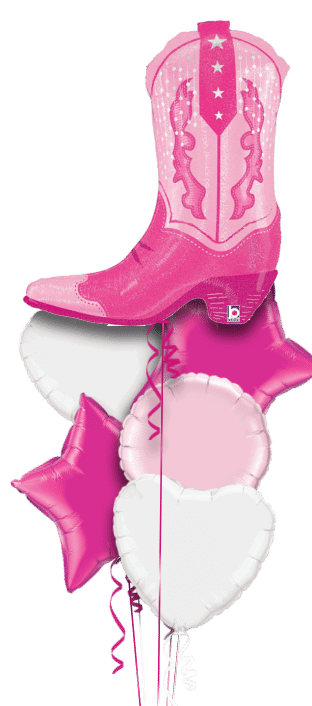 Pink Cowgirl Boot Balloon