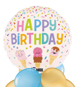 Birthday Ice Creams Balloon