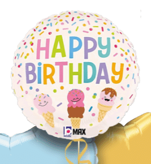 Birthday Ice Creams Balloon
