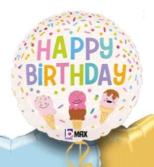 Birthday Ice Creams Balloon