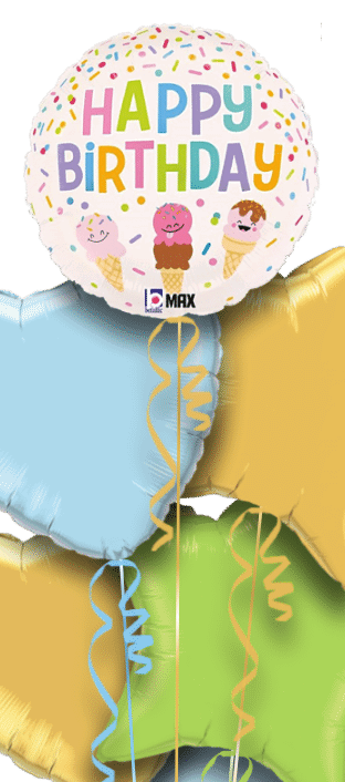 Birthday Ice Creams Balloon