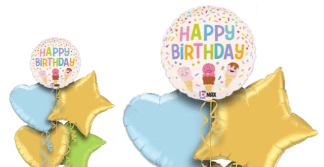 Birthday Ice Creams Balloon