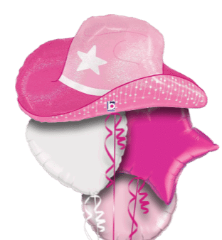 Pink Cowgirl Hat Balloon