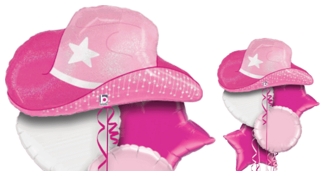 Pink Cowgirl Hat Balloon