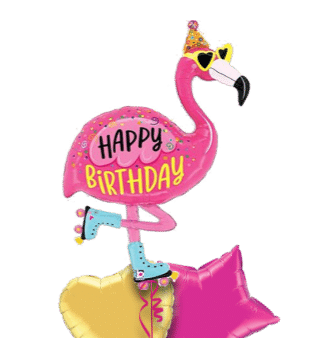 Happy Birthday Flamingo Balloon