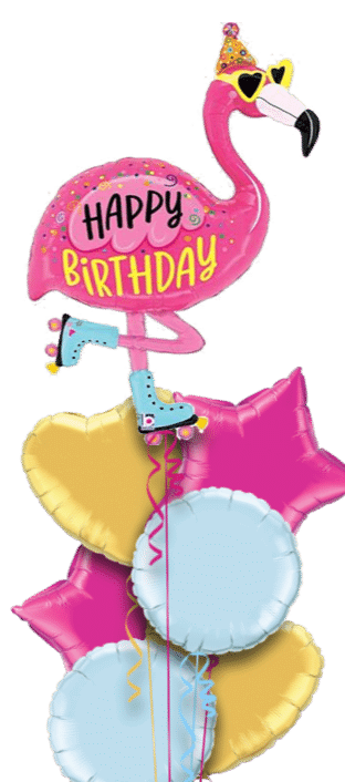 Happy Birthday Flamingo Balloon