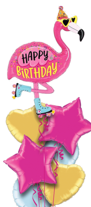 Happy Birthday Flamingo Balloon