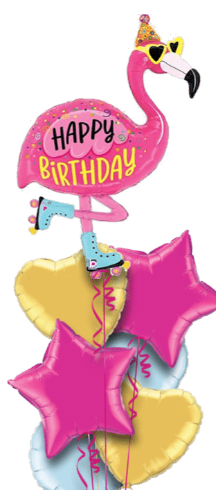 Happy Birthday Flamingo Balloon