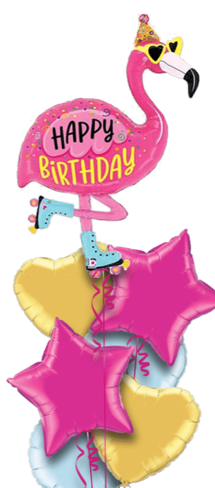 Happy Birthday Flamingo Balloon