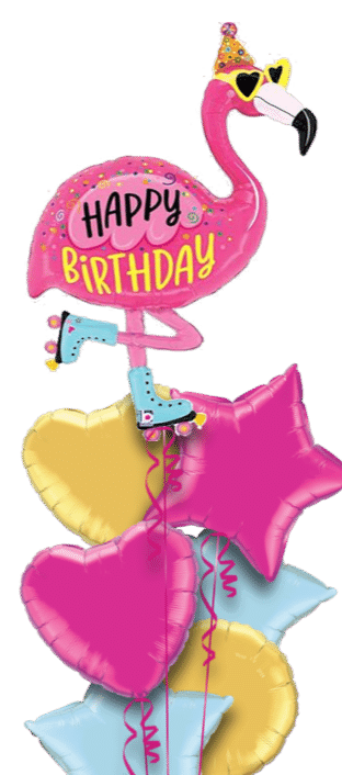 Happy Birthday Flamingo Balloon