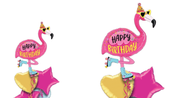 Happy Birthday Flamingo Balloon