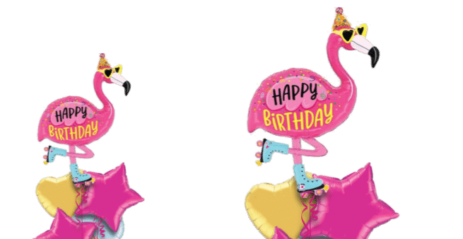 Happy Birthday Flamingo Balloon