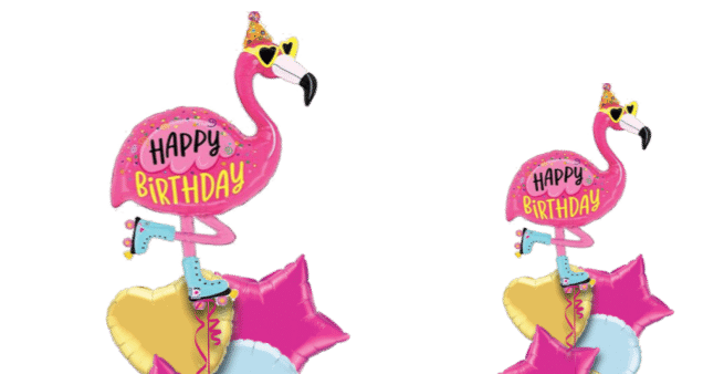 Happy Birthday Flamingo Balloon